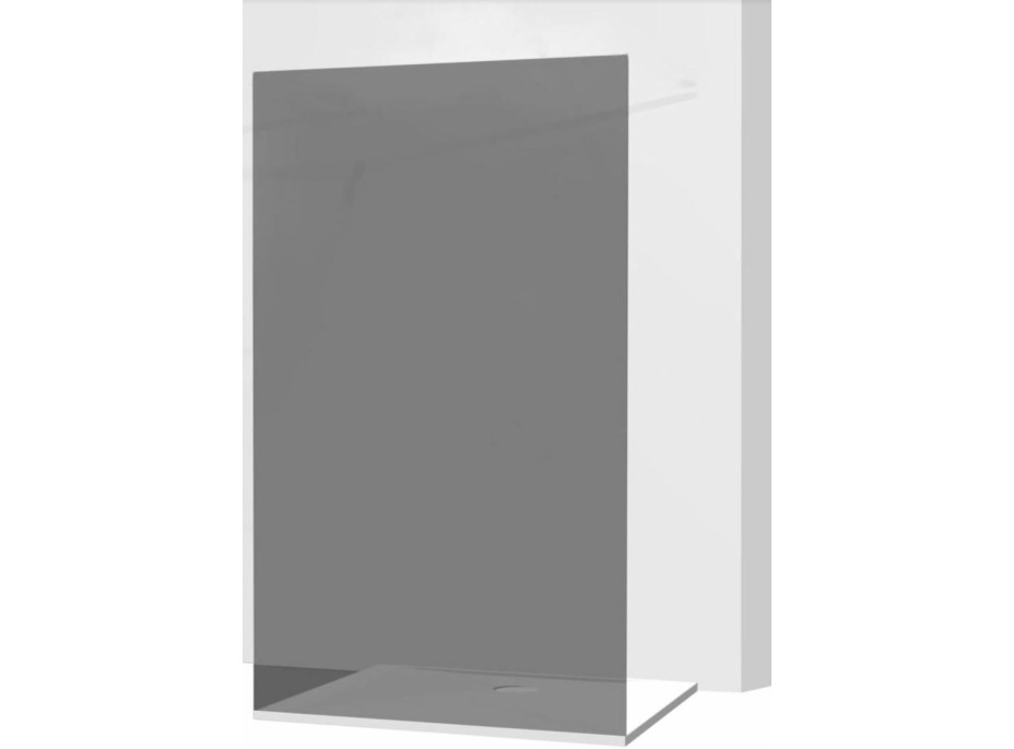 Variabilní sprchová zástěna MEXEN KIOTO 80x200 cm, 8 mm - grafitové sklo