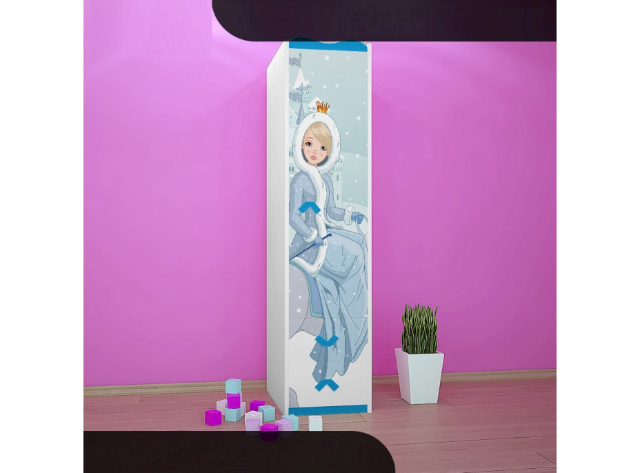 Dětská skříň LEDOVÁ PRINCEZNA - TYP 1B