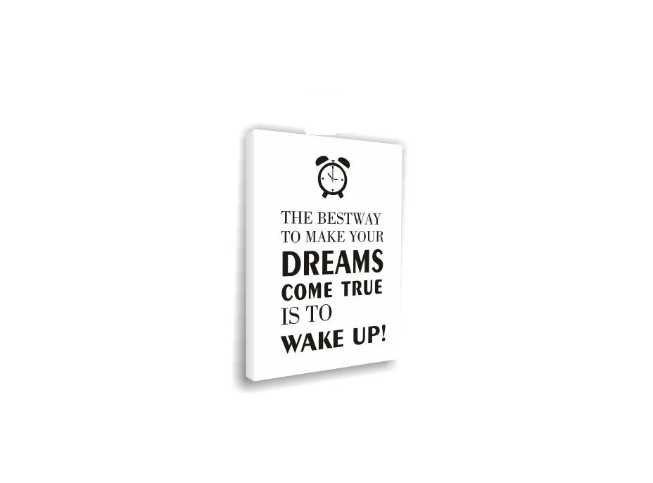 Moderní obraz na plátně 30x30 cm CITÁTY - WAKE UP