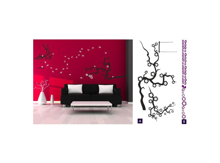 Dvoubarevné samolepky EXTRA DUO COLOR - vzor 3 - světle hnědá (A) + béžová (B)