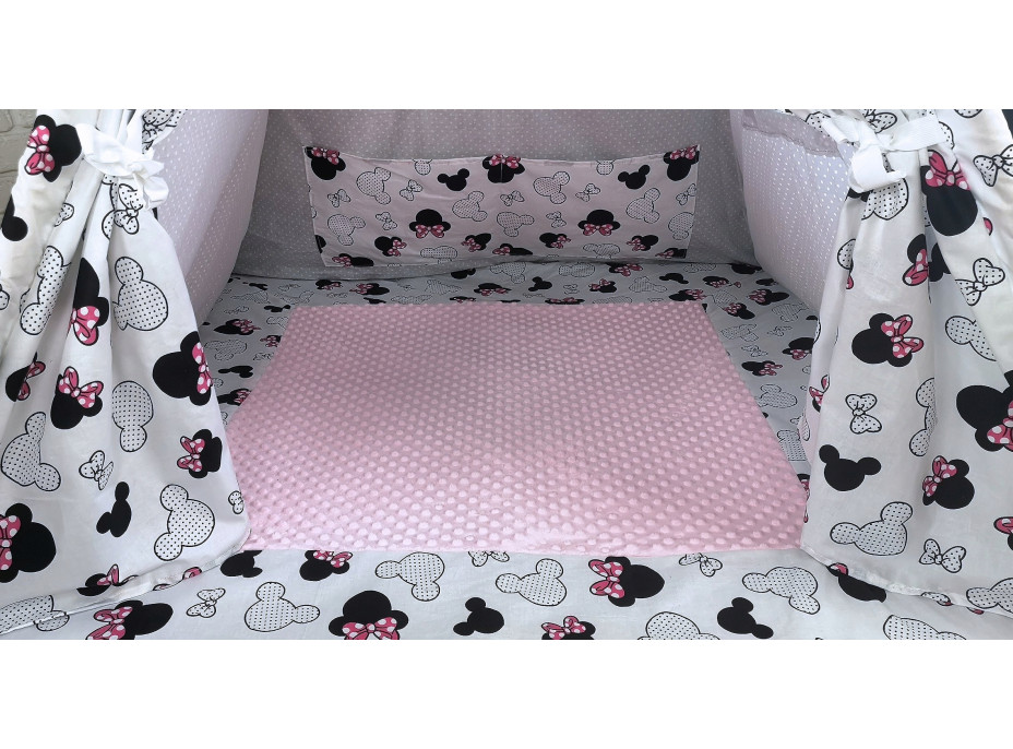 Dětský stan TEEPEE (TÝPÍ) EXCLUSIVE s doplňky - MYŠKA MINNIE - růžový