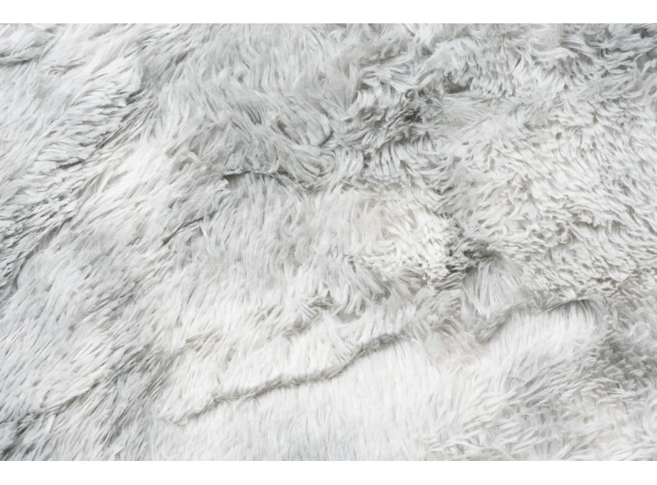 Plyšový koberec SILK Ombre - STŘÍBRNÝ