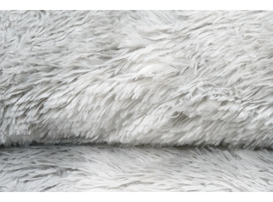 Plyšový koberec SILK Ombre - STŘÍBRNÝ