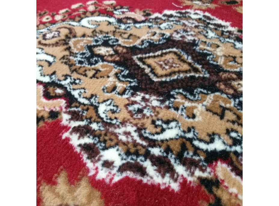 Kusový koberec ALPHA Dubai - hnědý/červený
