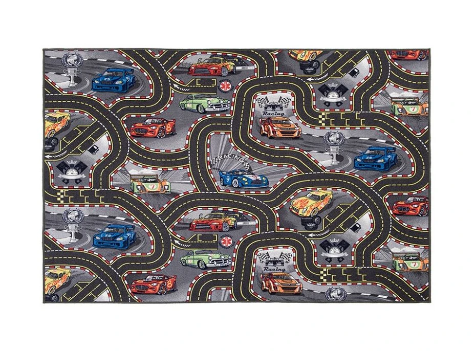 Dětský koberec CARS 2 ŠEDÝ - Dětské koberce MAXMAX.cz
