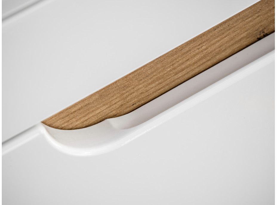 Sestava koupelnového nábytku BÁRA 40 cm s úzkou umyvadlovou skříňkou vč. keramického umyvadla bez přepadu