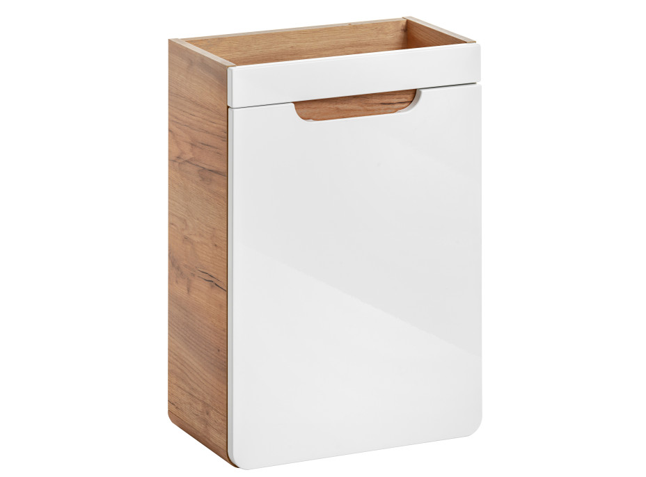 Sestava koupelnového nábytku BÁRA 40 cm s úzkou umyvadlovou skříňkou vč. keramického umyvadla bez přepadu