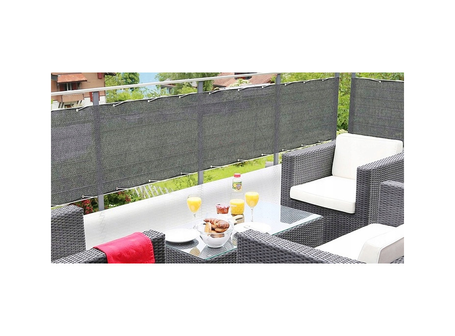Clona na balkon - 100x700 cm - šedá