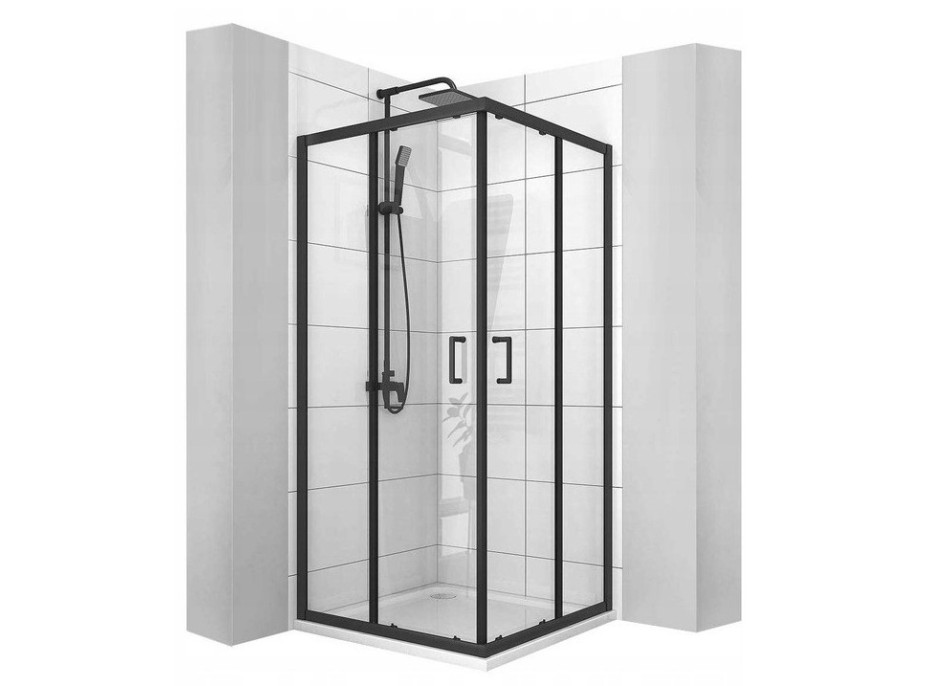 Sprchový kout VITO 80x100 cm - černý