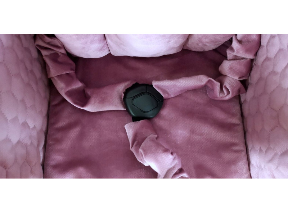 Dětská houpačka VELVET PIKO - STARORŮŽOVÁ