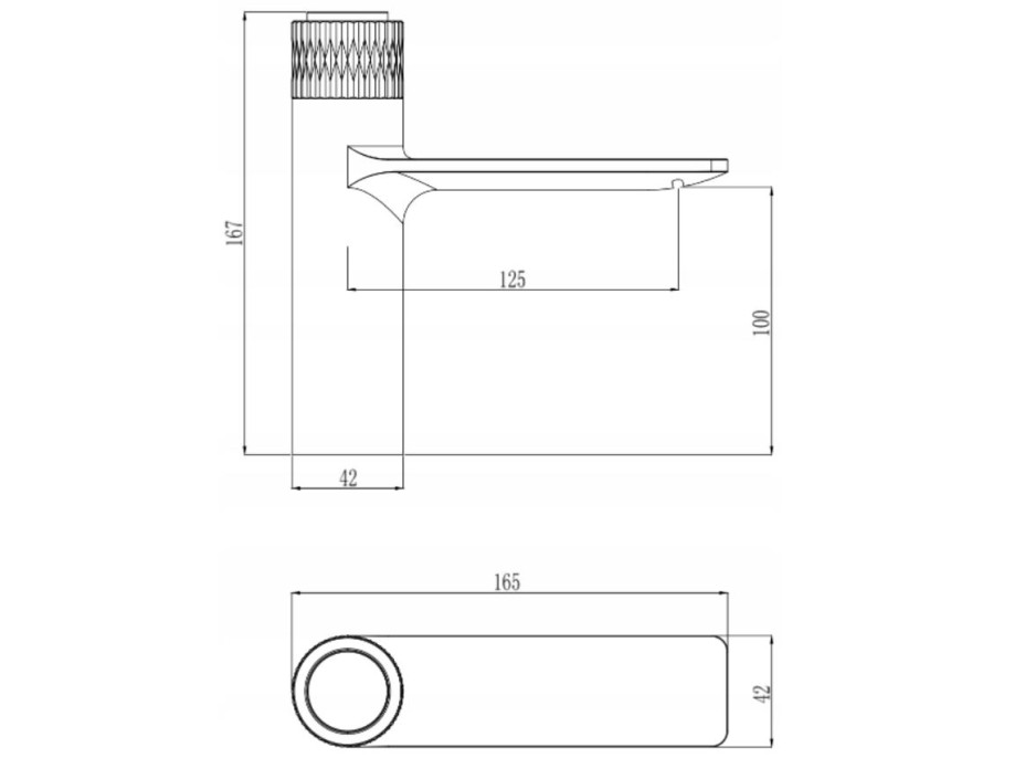 Umyvadlová baterie MAXMAX MEXEN ZERO+ - černá/zlatá - nízká, 71600-75