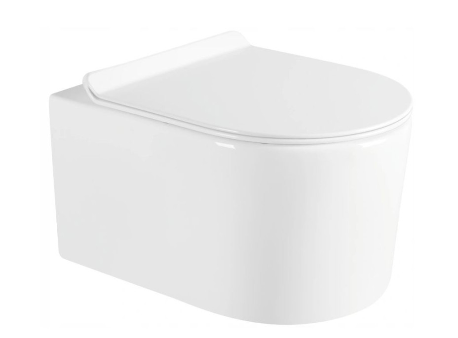 Závěsné WC SOFIA RIMLESS - bílé + Duroplast sedátko slim