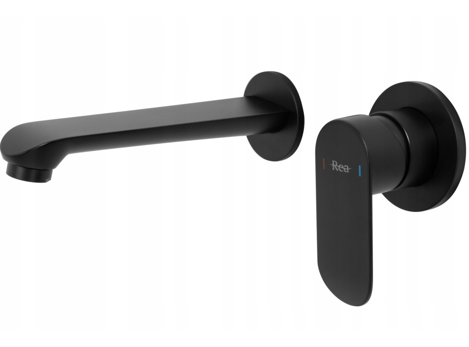 Podomítková baterie REA HYPER - černá