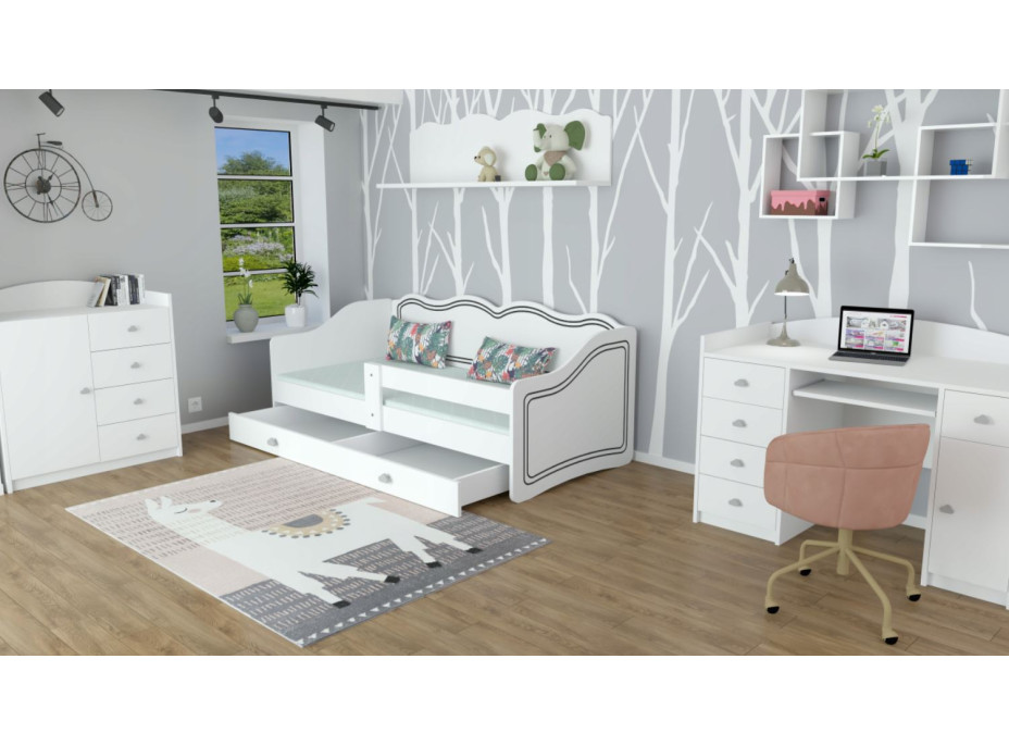 Dětská postel se šuplíkem 160x80cm ROYAL - Bez vzoru