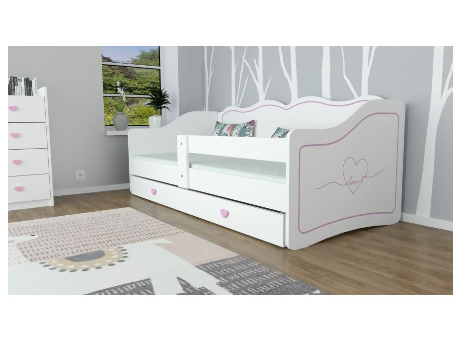 Dětská postel se šuplíkem 160x80cm ROYAL - Love