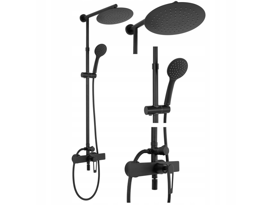 Sprchová souprava REA ALDI s výtokem do vany - černá