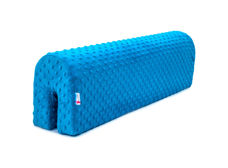 Chránič na dětskou postel MINKY 100 cm - modrý tyrkysový