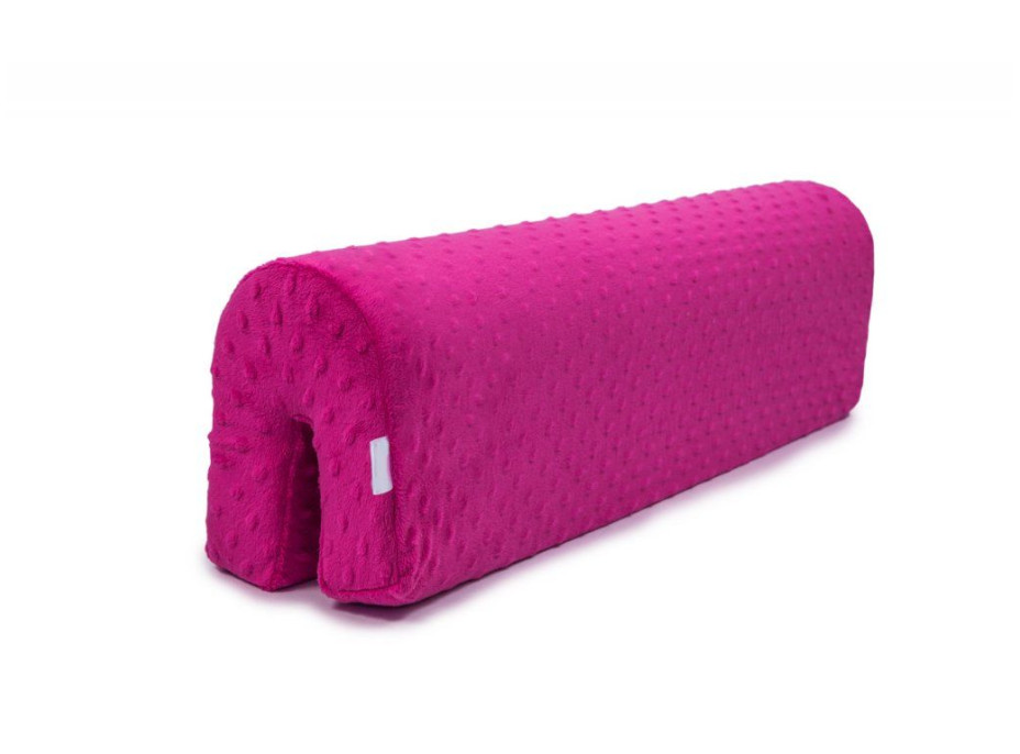 Chránič na dětskou postel MINKY 50 cm - malinový