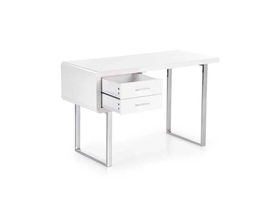 Psací stůl LOFT B30 bílý - MDF/chrom