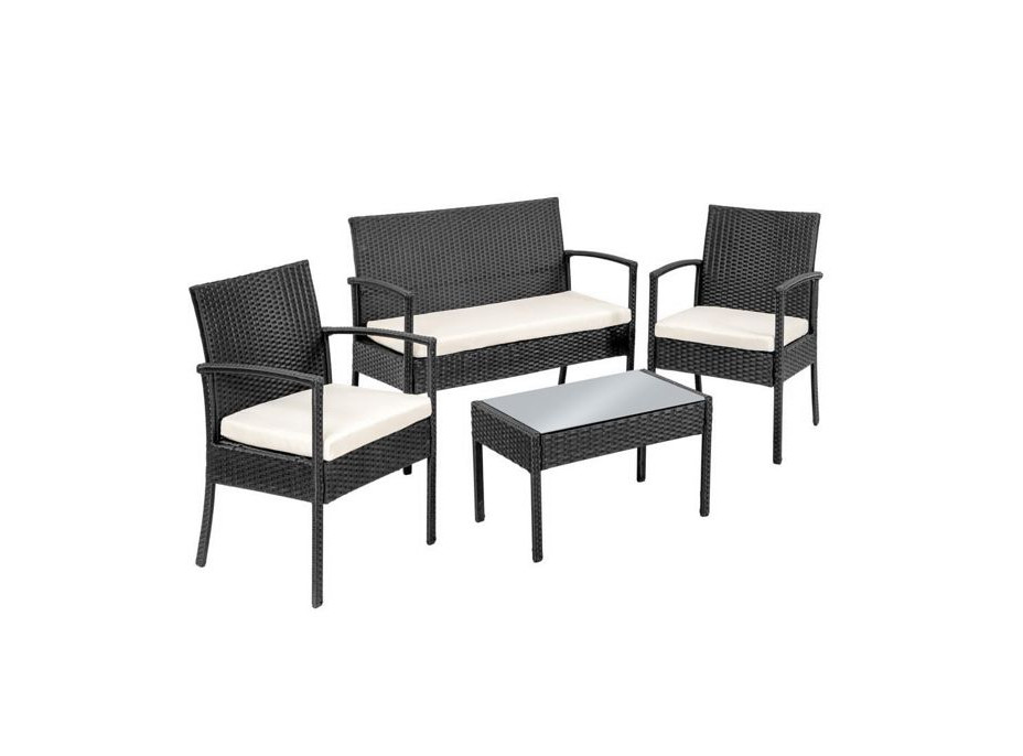 Zahradní ratanový nábytek JAMAICA set 4ks šedý