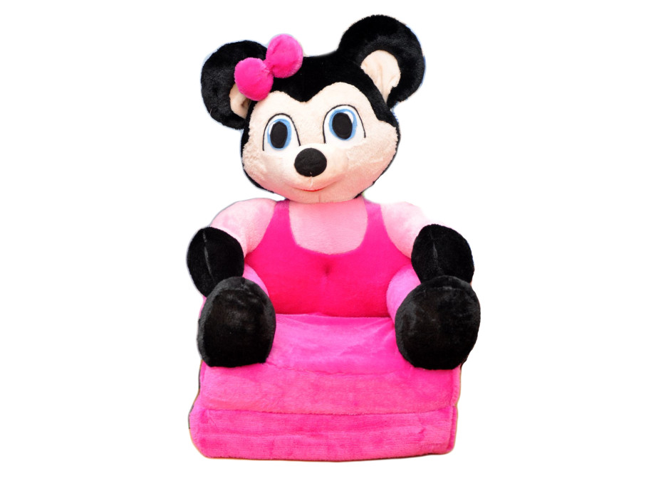 Dětské plyšové rozkládací křesílko MINNIE 2