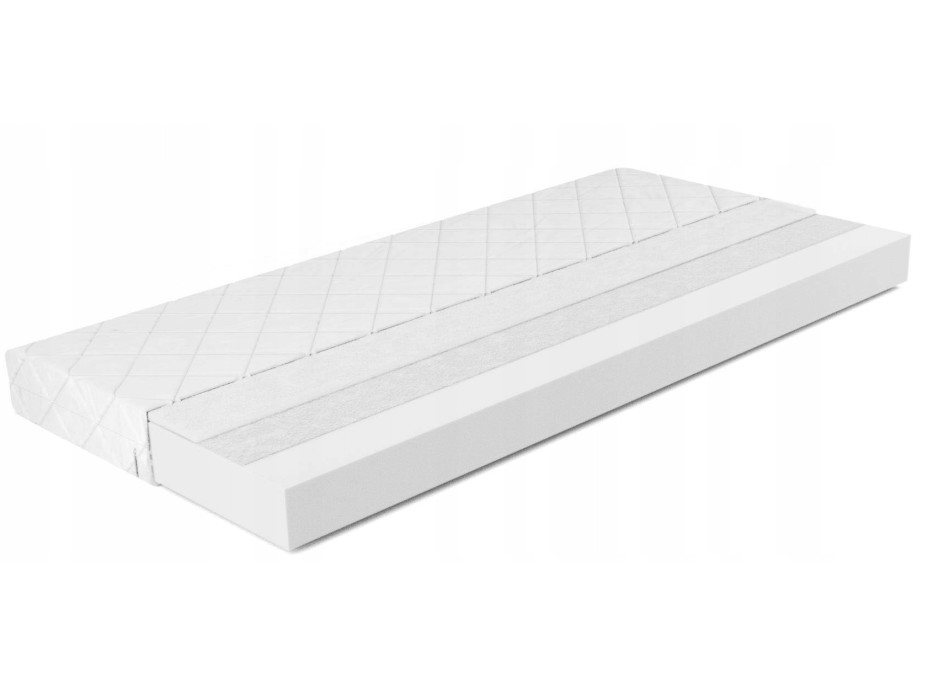 Dětská vyvýšená postel s psacím stolem a skříní MAXÍK 4 bílo-zelená - 200x80 cm + matrace ZDARMA