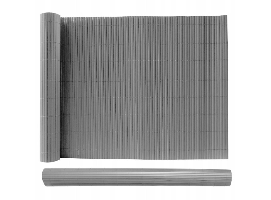 Clona na plot - imitace bambusu - 180x500 cm světle šedá