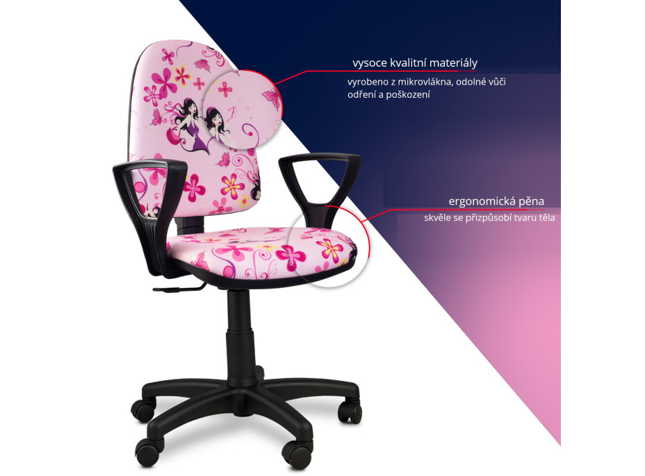 Dětská otočná židle BRENDA - LADY