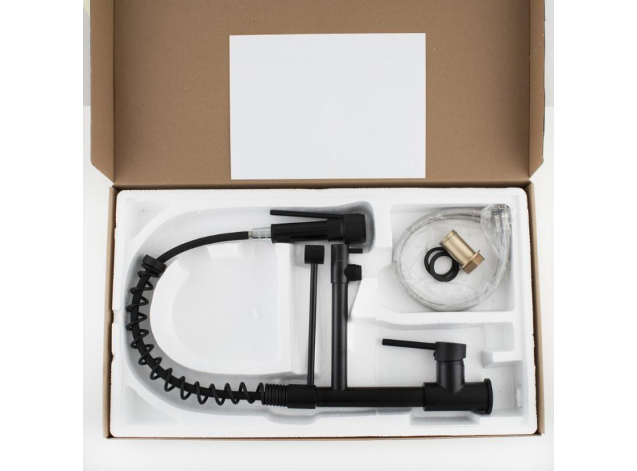 Kuchyňská baterie WIKI se 2 výtoky - černá