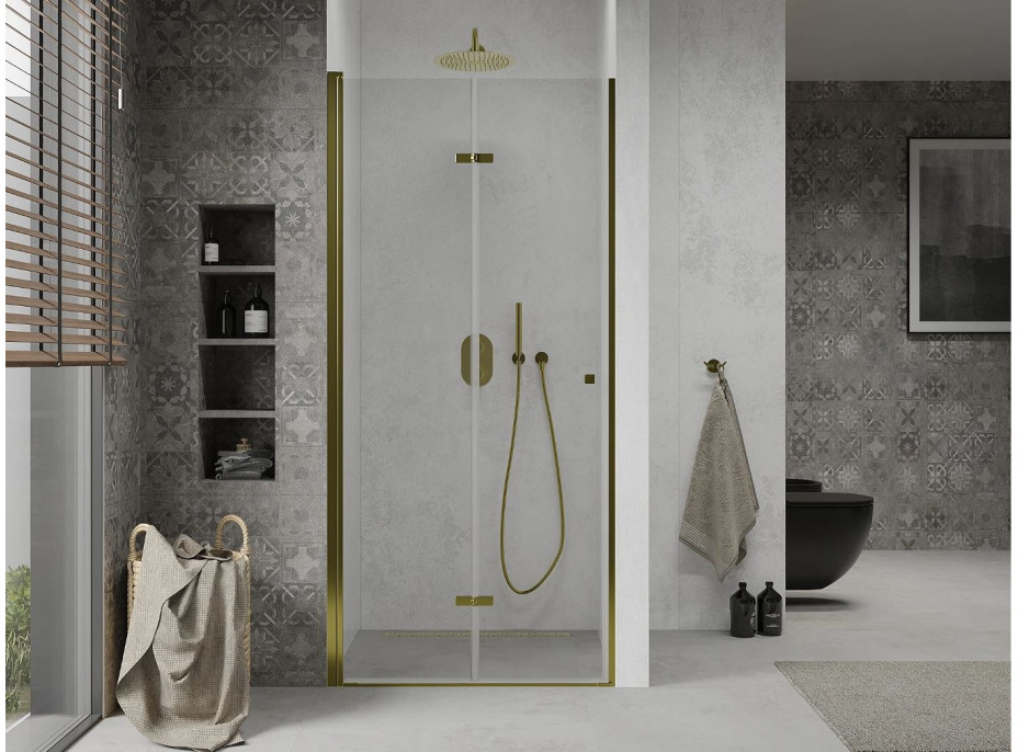 Sprchové dveře MEXEN LIMA 80 cm - zlaté
