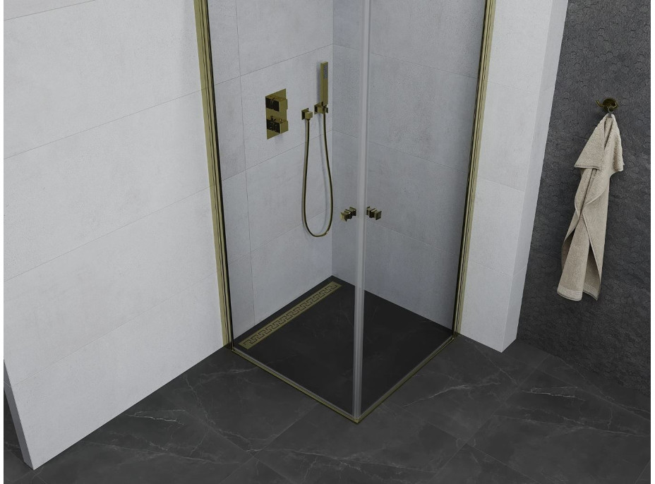 Sprchový kout MEXEN PRETORIA DUO 70x80 cm - zlatý