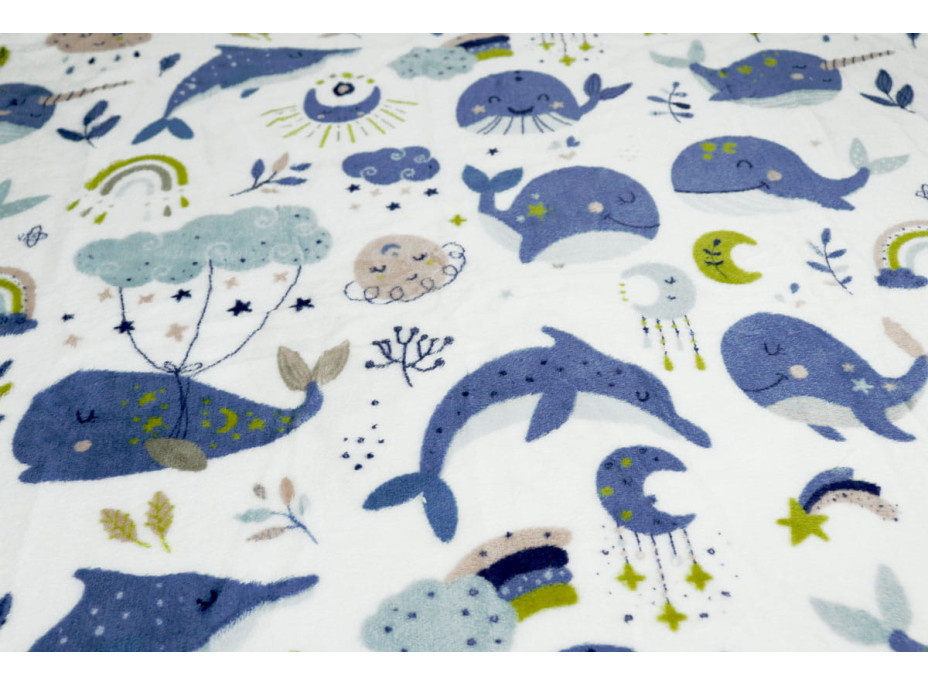 Dětská deka OCEAN WHALE 130x170 cm - Velryba