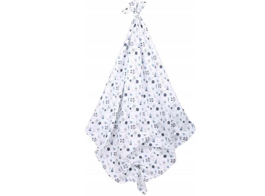 Dětská mušelínová plenka (zavinovačka) BABYMAM PREMIUM 120x120 cm - Vesmír
