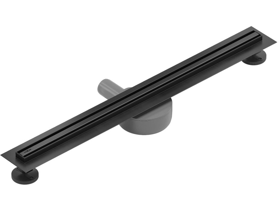 Sprchový žlab MAXMAX Mexen FLAT 360 SLIM - černý, 1741060