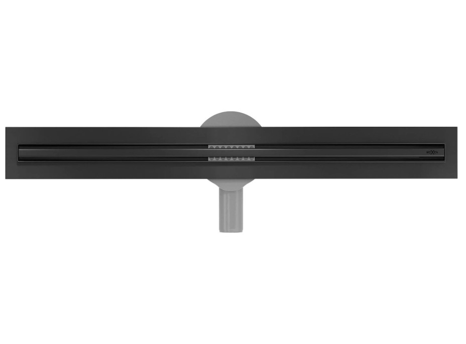 Sprchový žlab MAXMAX Mexen FLAT 360 SLIM - černý, 1741060