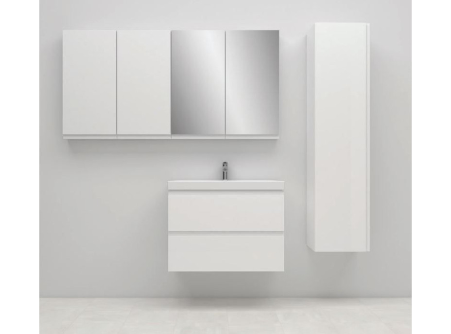 Koupelnová vysoká skříňka CERSANIT - SLOUPEK MODUO - BÍLÁ 160x39,4 (S590-020-DSM)