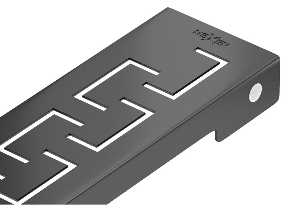 Sprchový žlab MEXEN GREEK BLACK - černý