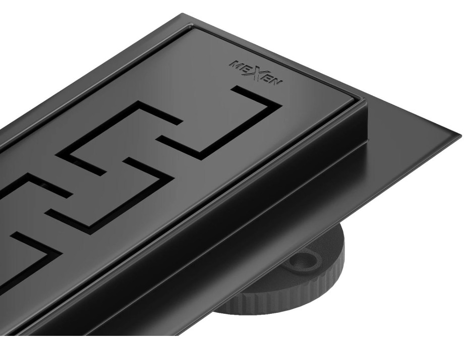 Sprchový žlab MEXEN GREEK BLACK - černý