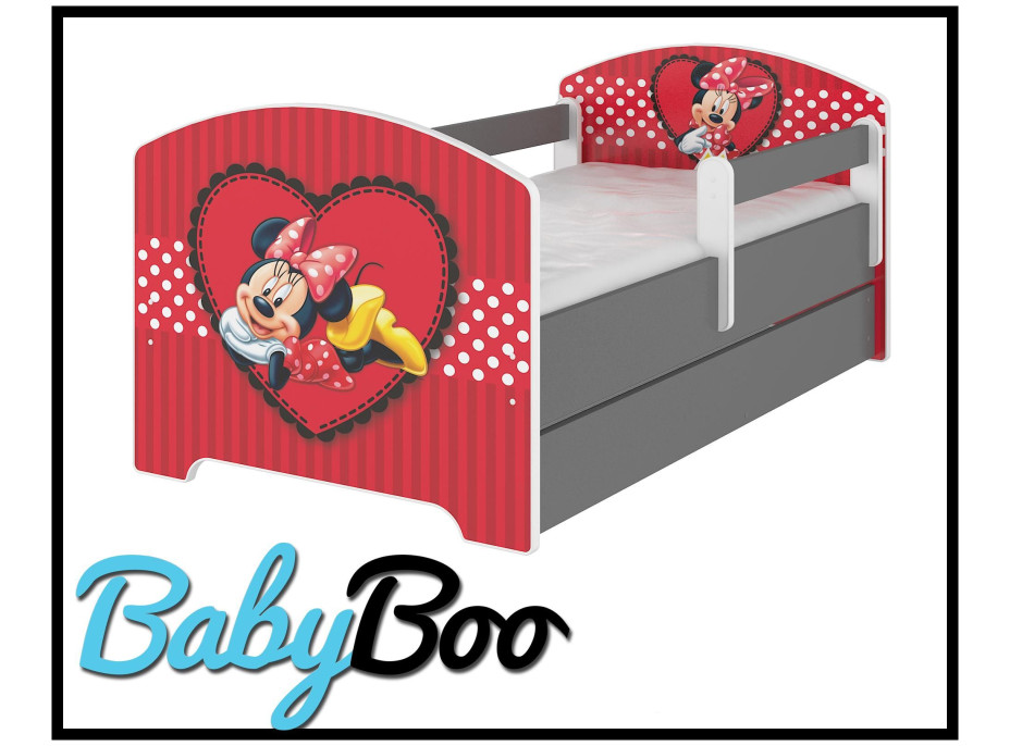 Dětská postel Disney - Zamilovaná MINNIE 180x80 cm