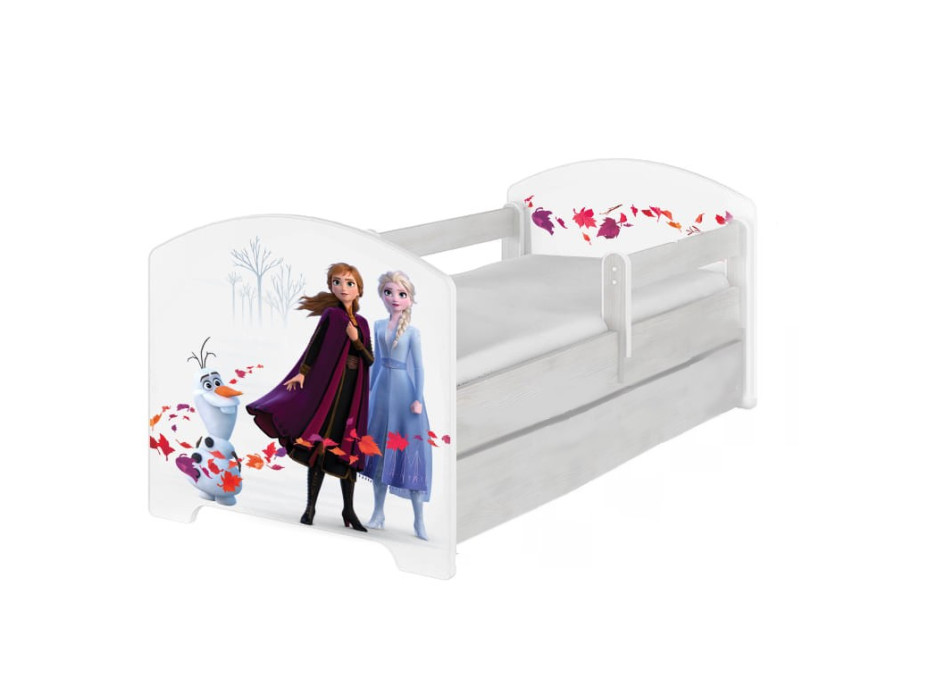 Dětská postel Disney - FROZEN 2 180x80 cm - Elsa, Anna a Olaf