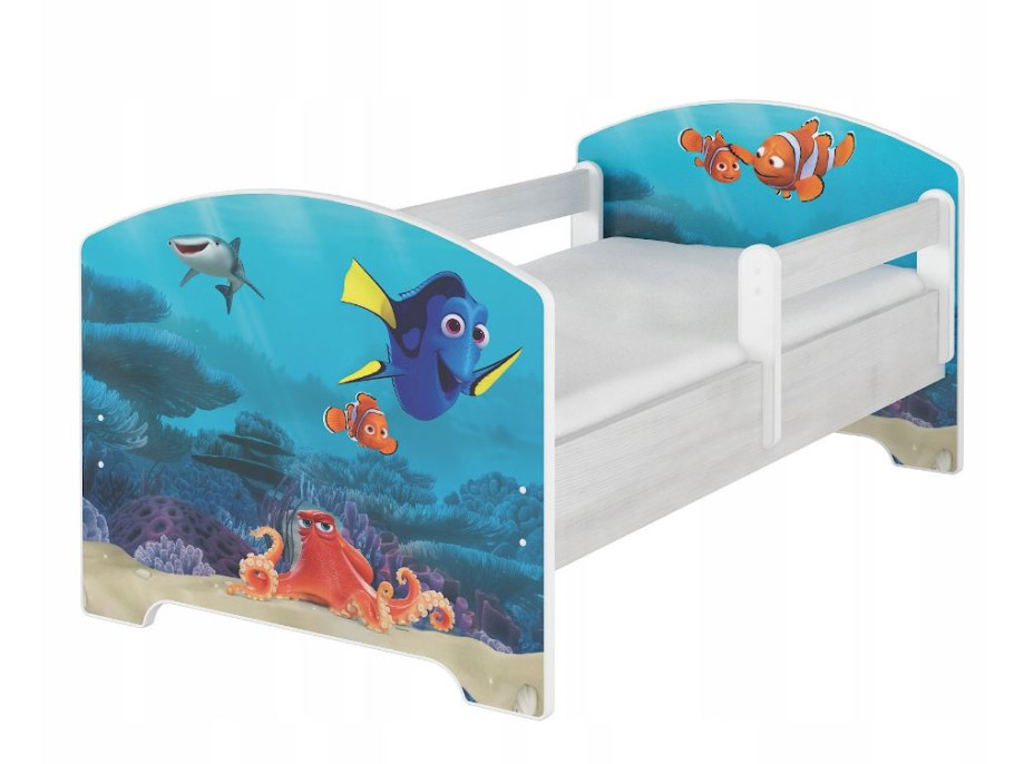 Dětská postel Disney - HLEDÁ SE NEMO 180x80 cm