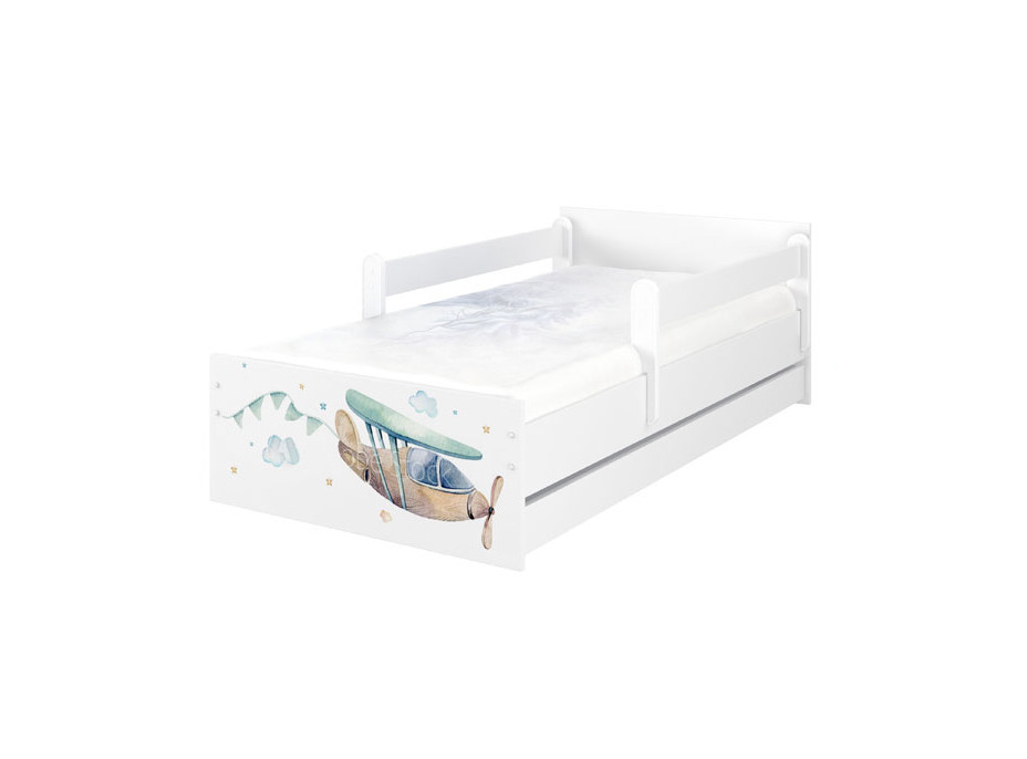 Dětská postel MAX - 180x90 cm - DO NEBES - bílá