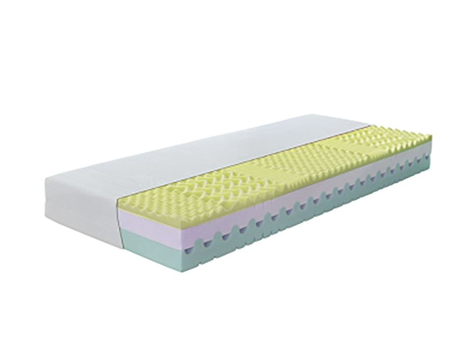 Pěnová matrace ZAFRA - 200x80x22 cm - PUR pěna/paměťová pěna + potah Aloe vera Pěnová matrace ZAFRA - 200x80x22 cm - PUR pěna/paměťová pěna + potah Aloe vera