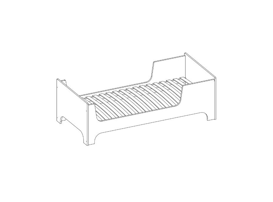 Dětská postel LUCA 1 - 180x80 cm