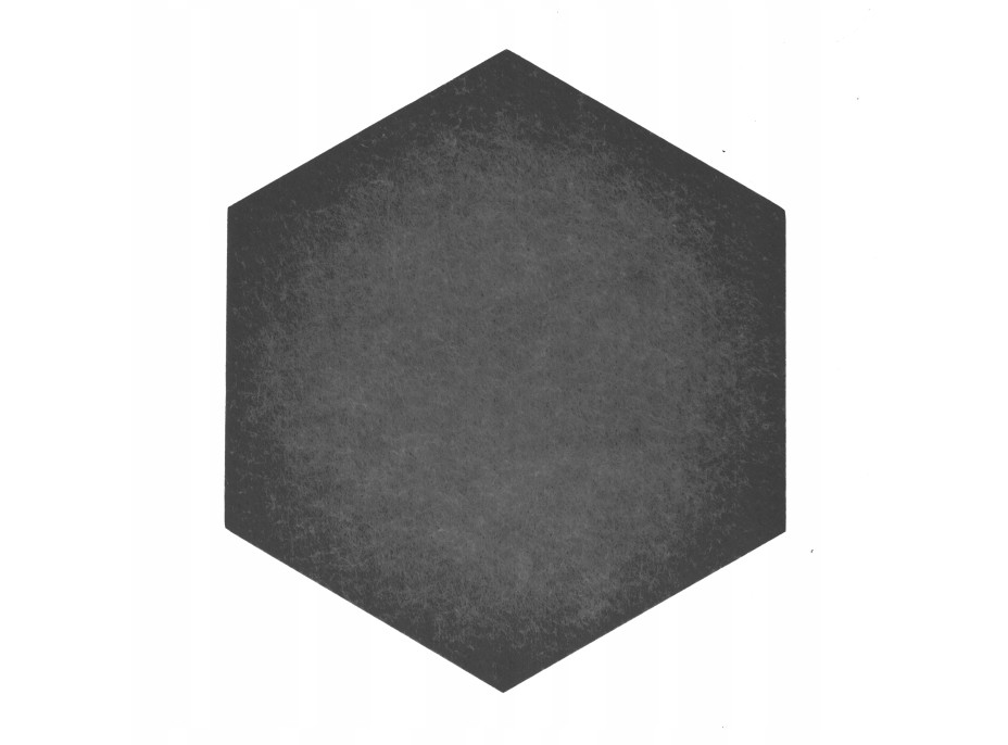 Samolepící filcové panely na zeď HEXAGON - 7 ks - šedé