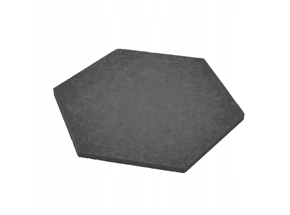 Samolepící filcové panely na zeď HEXAGON - 7 ks - šedé