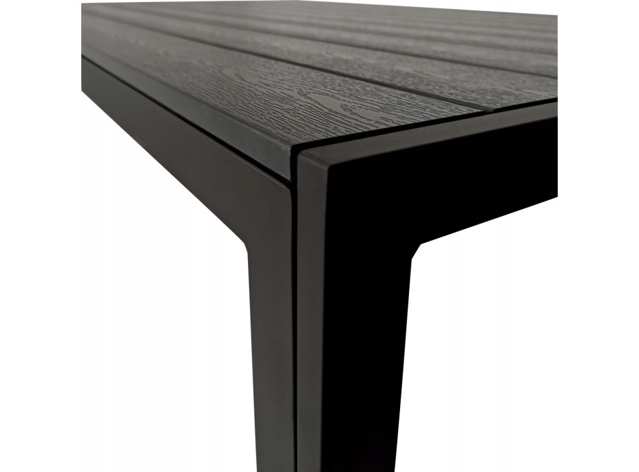 Zahradní stůl ALICE - 205x90 cm - černý