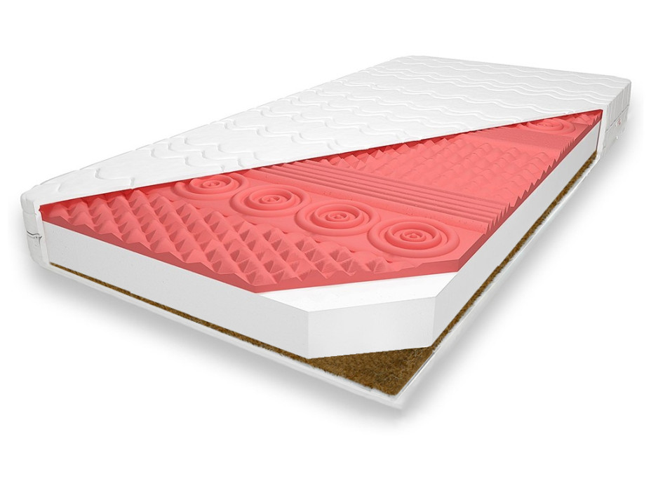 Dětská pěnová matrace PREMIUM MAX RELAX 180x90x11 cm - kokos/pěna/HR VISCO