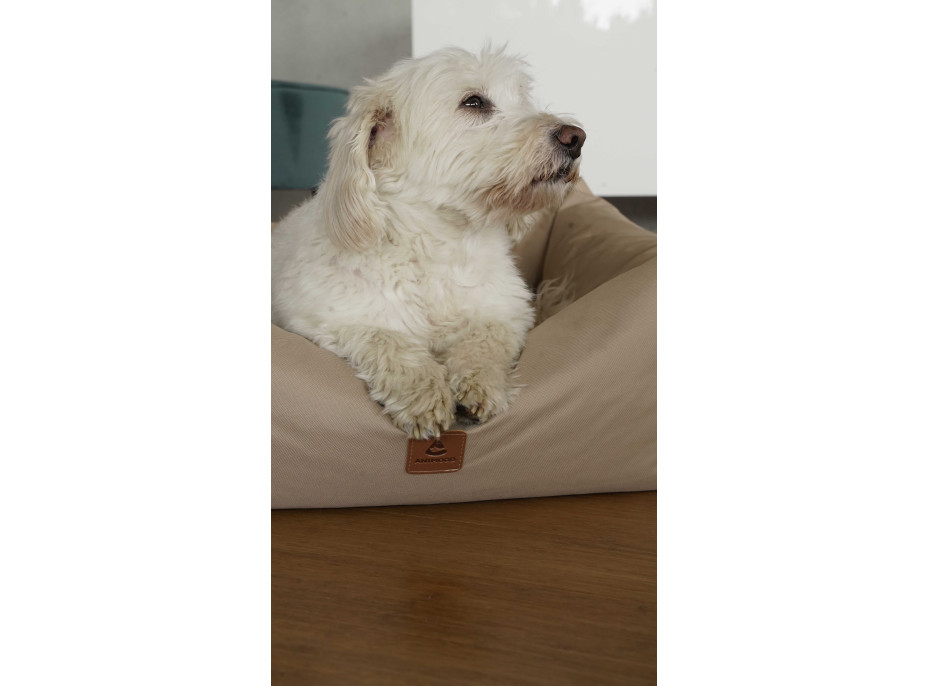 Pelíšek pro psy s polštářem MAURICE - cappucino
