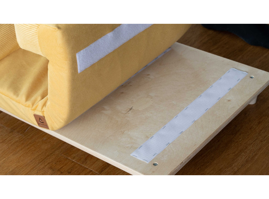 Pohovka pro psy SONIA - hořčicová